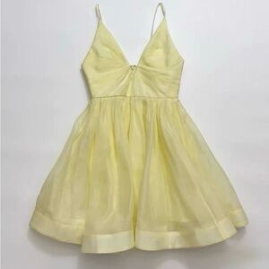 Yellow Spaghetti Strap Dress
